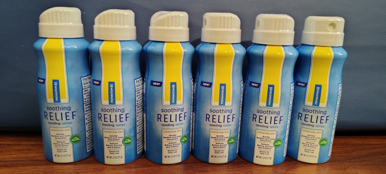 Lot Of 6 Preparation H Soothing Relief Cooling Spray 12/2026 2.7oz