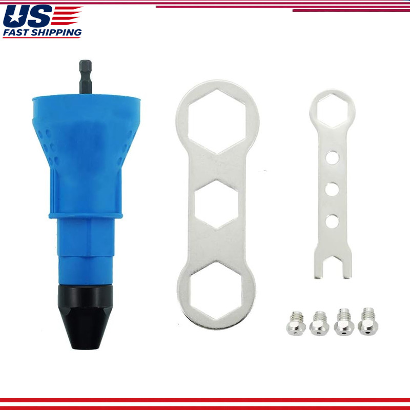 Electric Rivet Nut Gun Cordless Riveting Tool Insert Nut Adapter DrilSize: 160mm