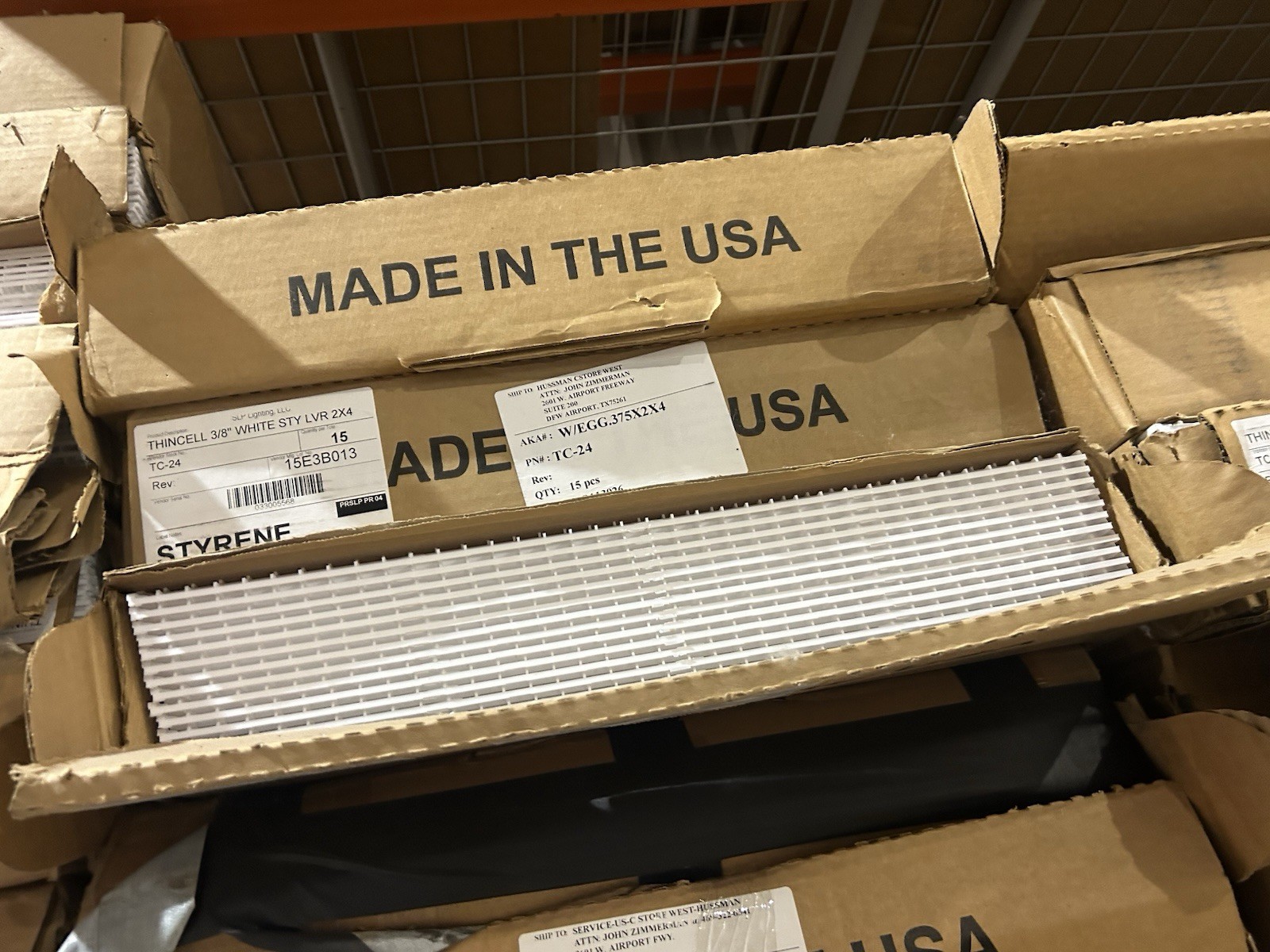 4 ft. x 2 ft. Suspended Egg Crate Light Ceiling Panel White - pack of 15