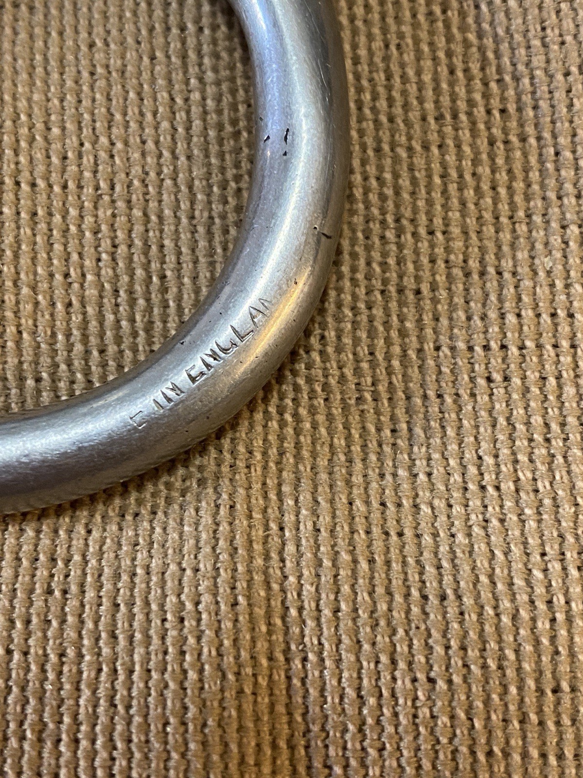 Eldonian Stainless Steel 5" Solid Mouth Eggbutt Single Joint Snaffle Bit