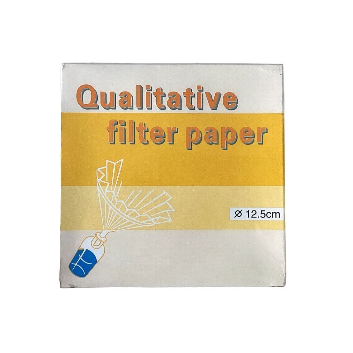 125mm Qualitative Analysis Filter Paper 10-15μm Speed Slow 12.5CM 100 Piece/Pack