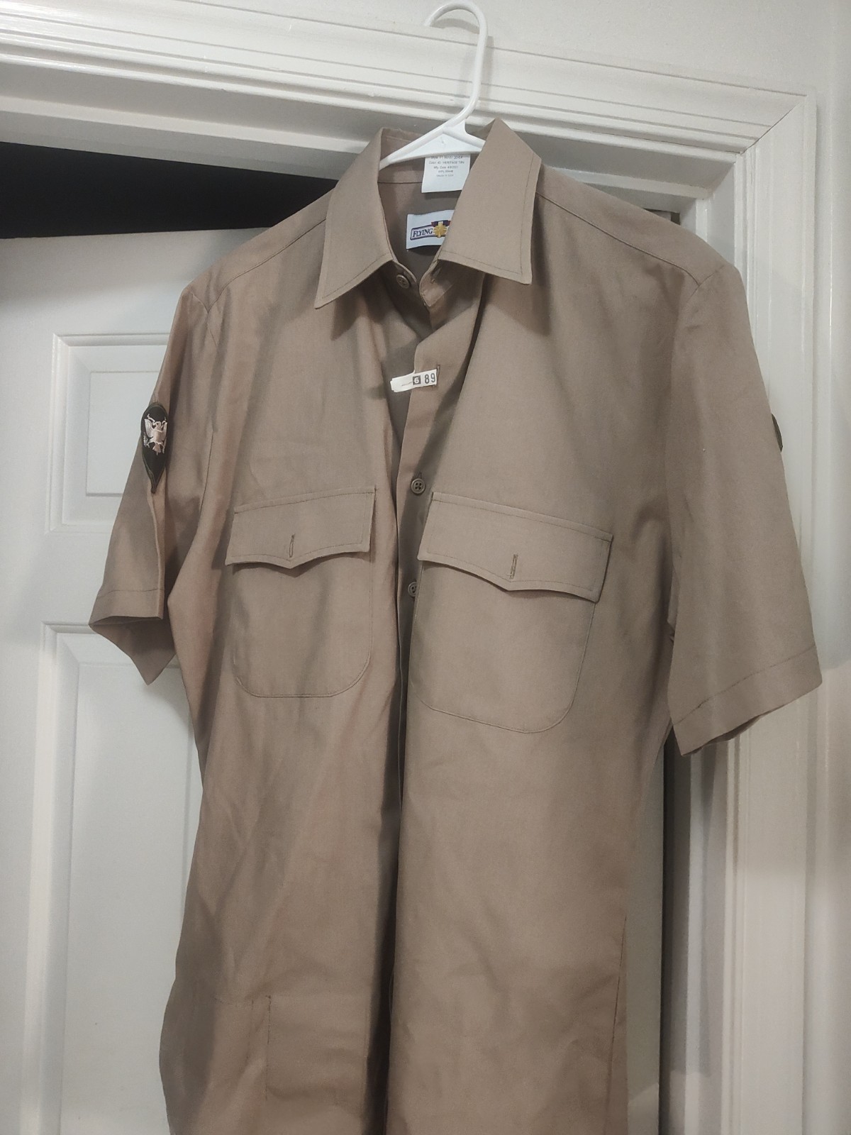 USA Army Specialist  E-4 Flying Cross Uniform Shirt Tall 16