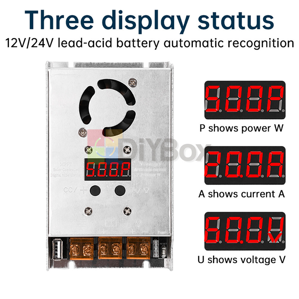 MPPT 500W 20A Solar Controller DC18-80V Buck Step-down Charging Control Module