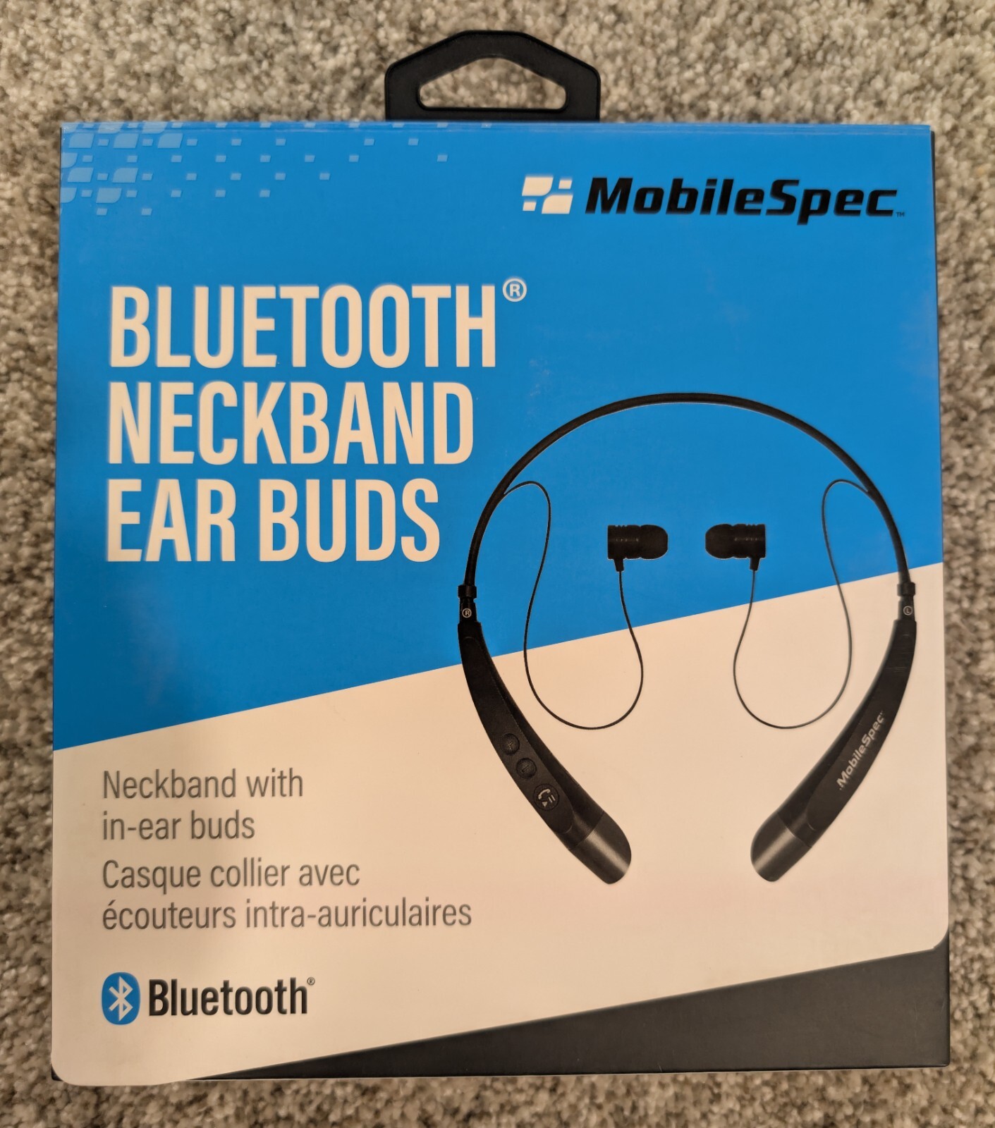 Mobile Spec Stereo Bluetooth Black Neckband Earbuds MSB11182