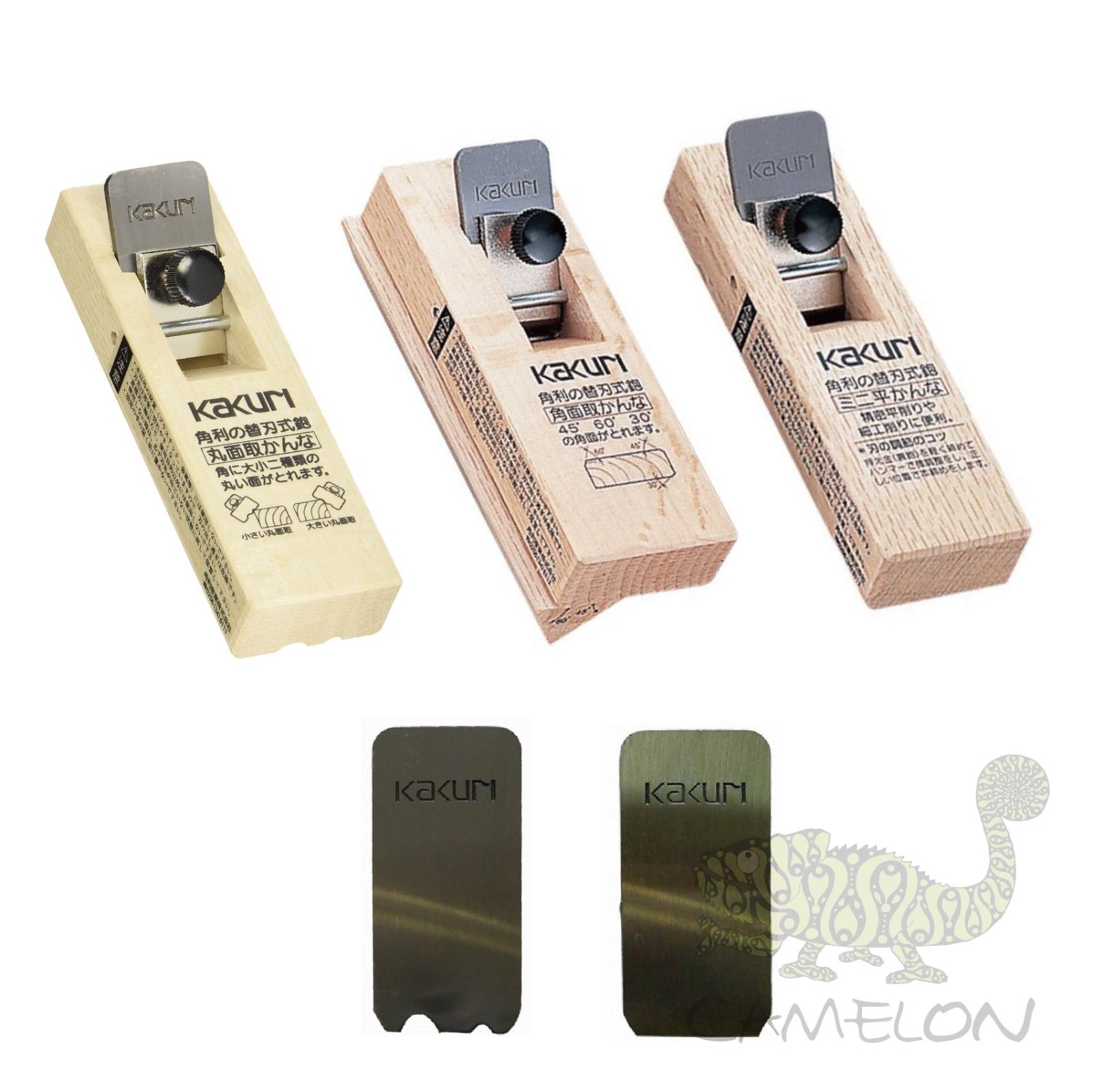 KAKURI Japanese Mini Hand plane Spare blade 3 type Kanna Corner Chamfer