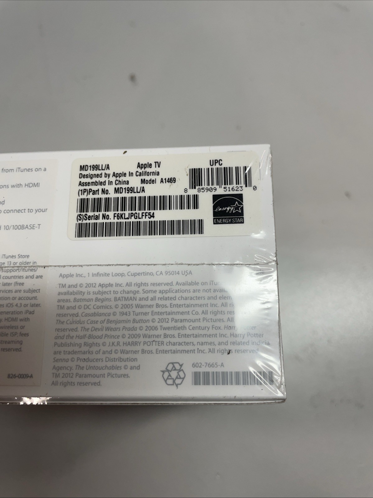 Apple TV (3rd Generation) 2012 *See Description
