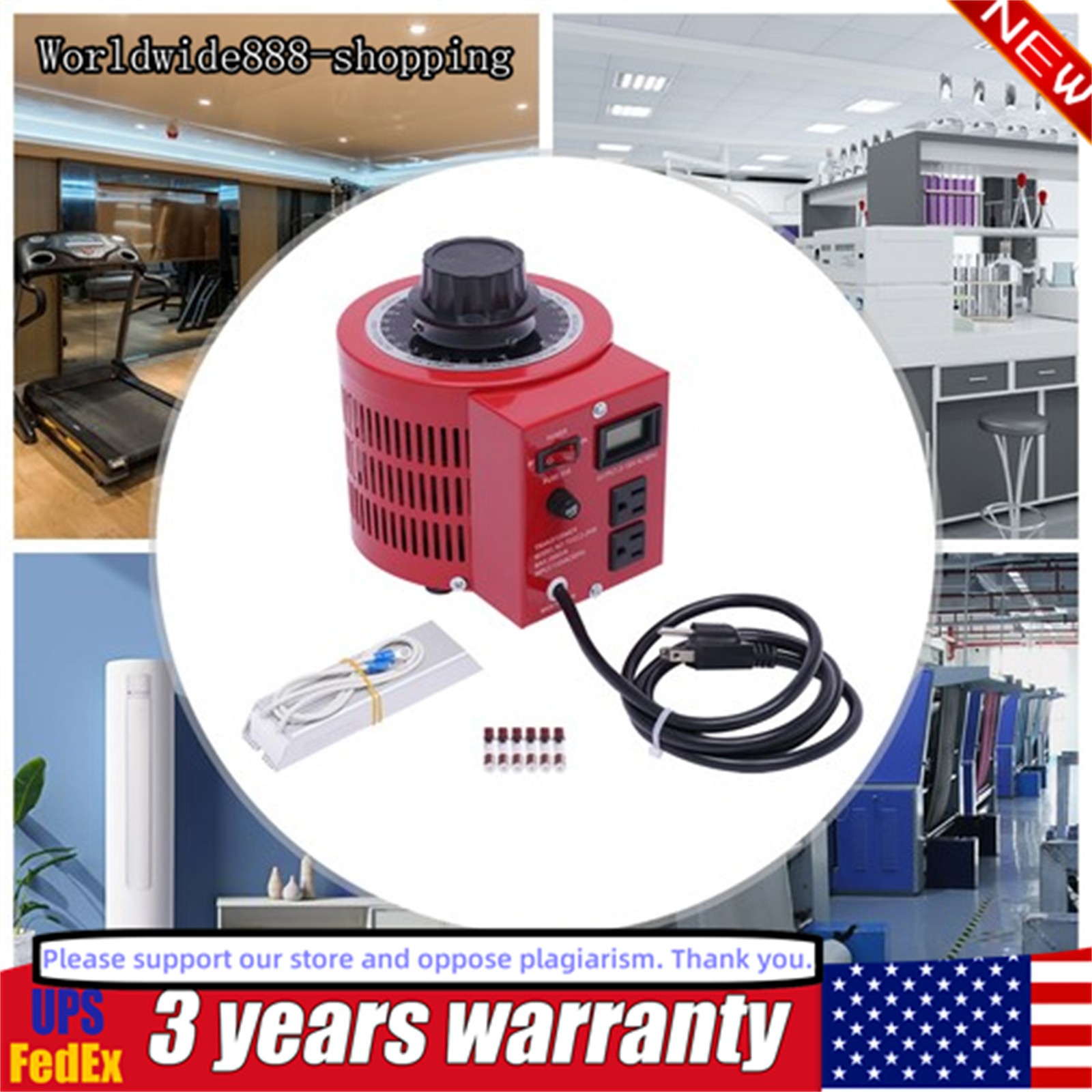 2KVA Digital Display Voltage Regulator Automatic Voltage Regulator TDGC2-2KM Red