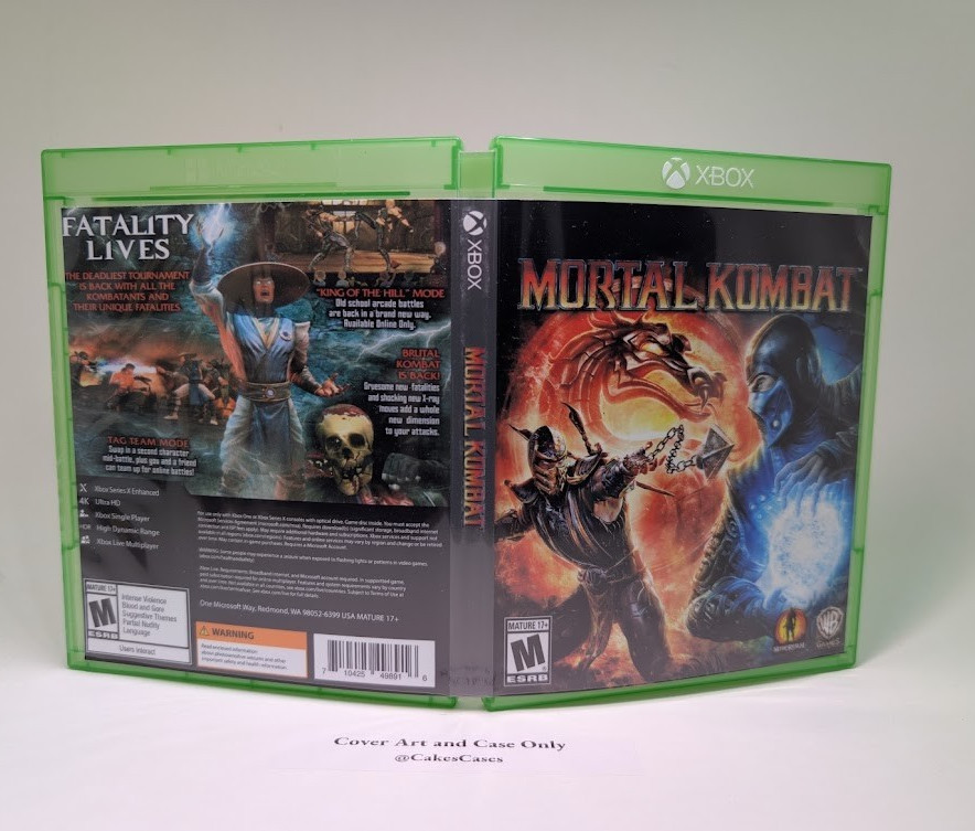 Mortal Kombat 9 Standard - Xbox One/Series X Empty Game Case (No Game)