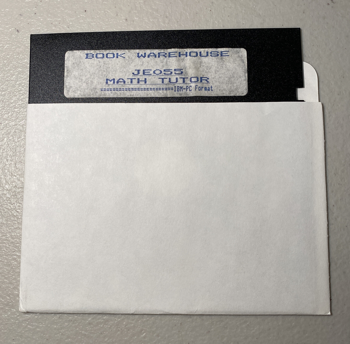 IBM Tandy Software Book Warehouse JE055 MATH TUTOR 5.25”