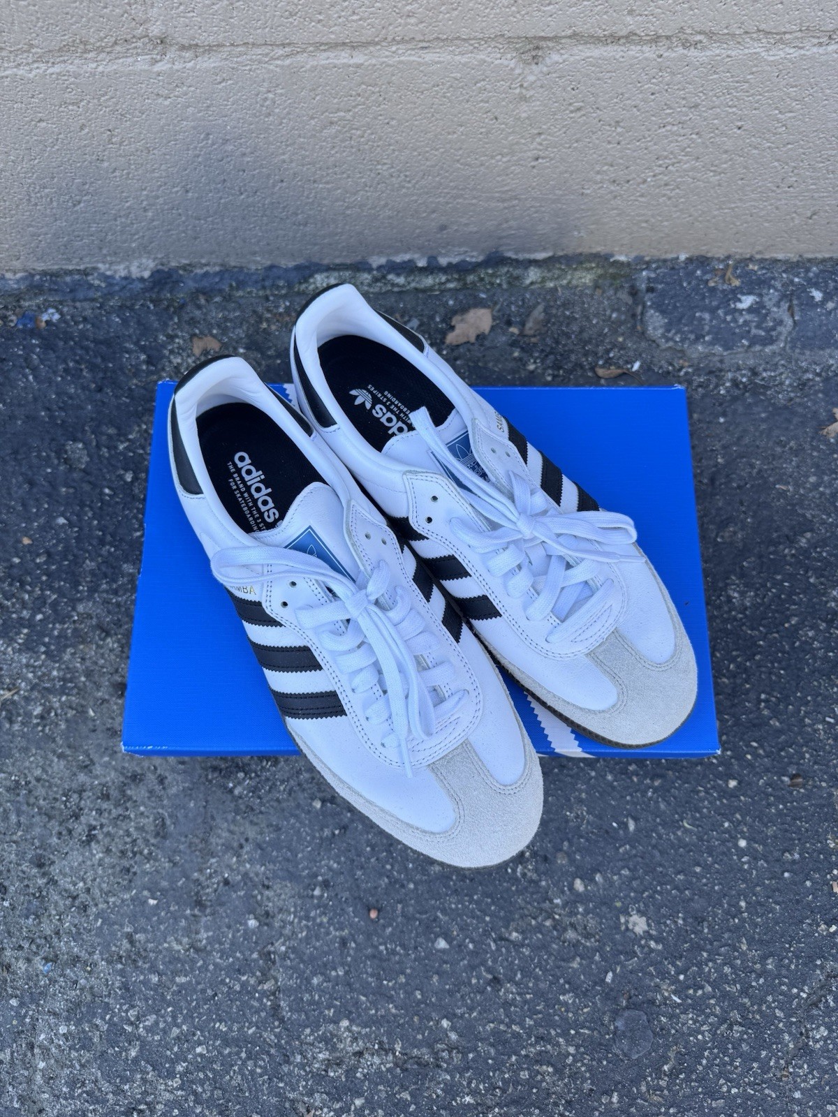 Size 10.5 - Adidas Samba White Black Gum