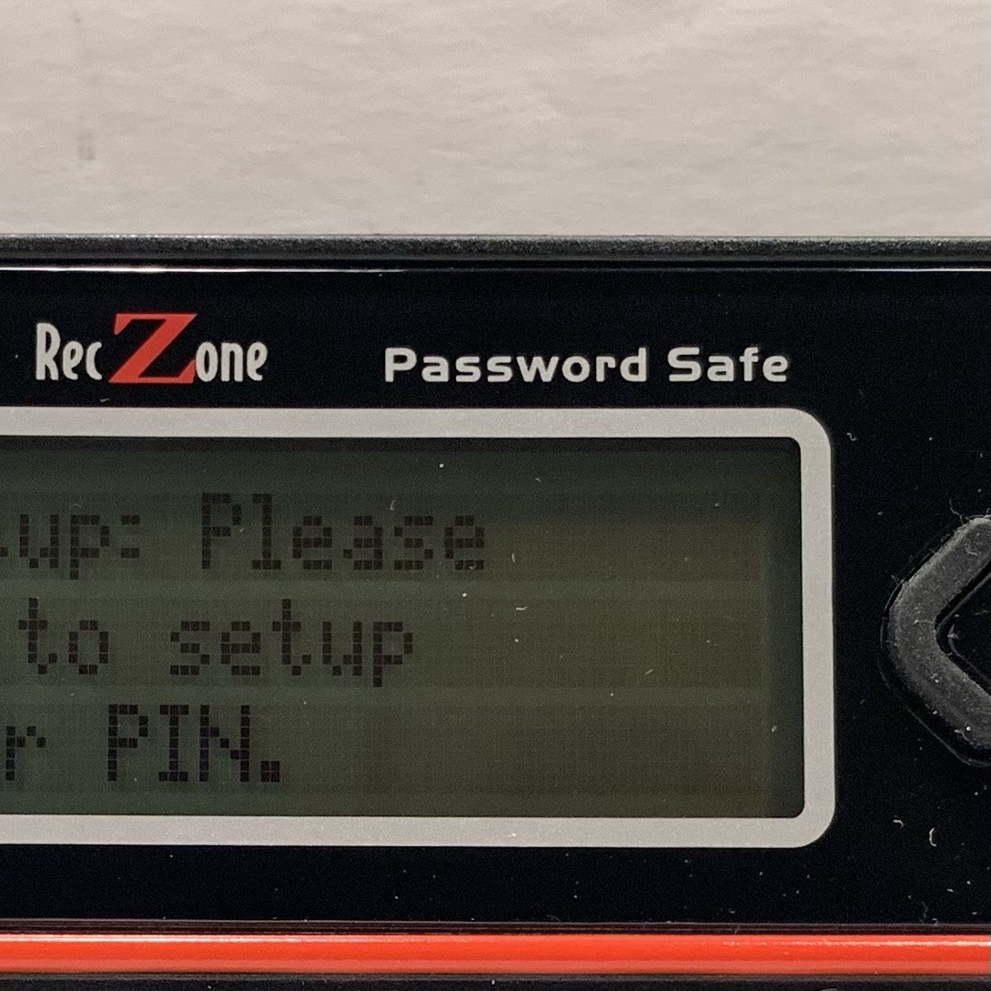 RecZone Password Safe Model 595 Backlit LCD Built In Memory Password Storage