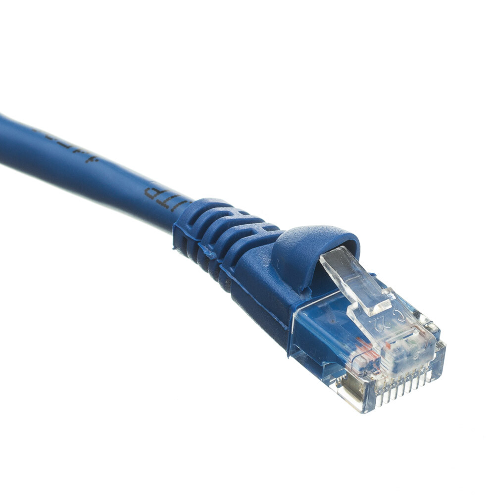 Snagless 6 inch Cat5e Blue Network Ethernet Patch Cable