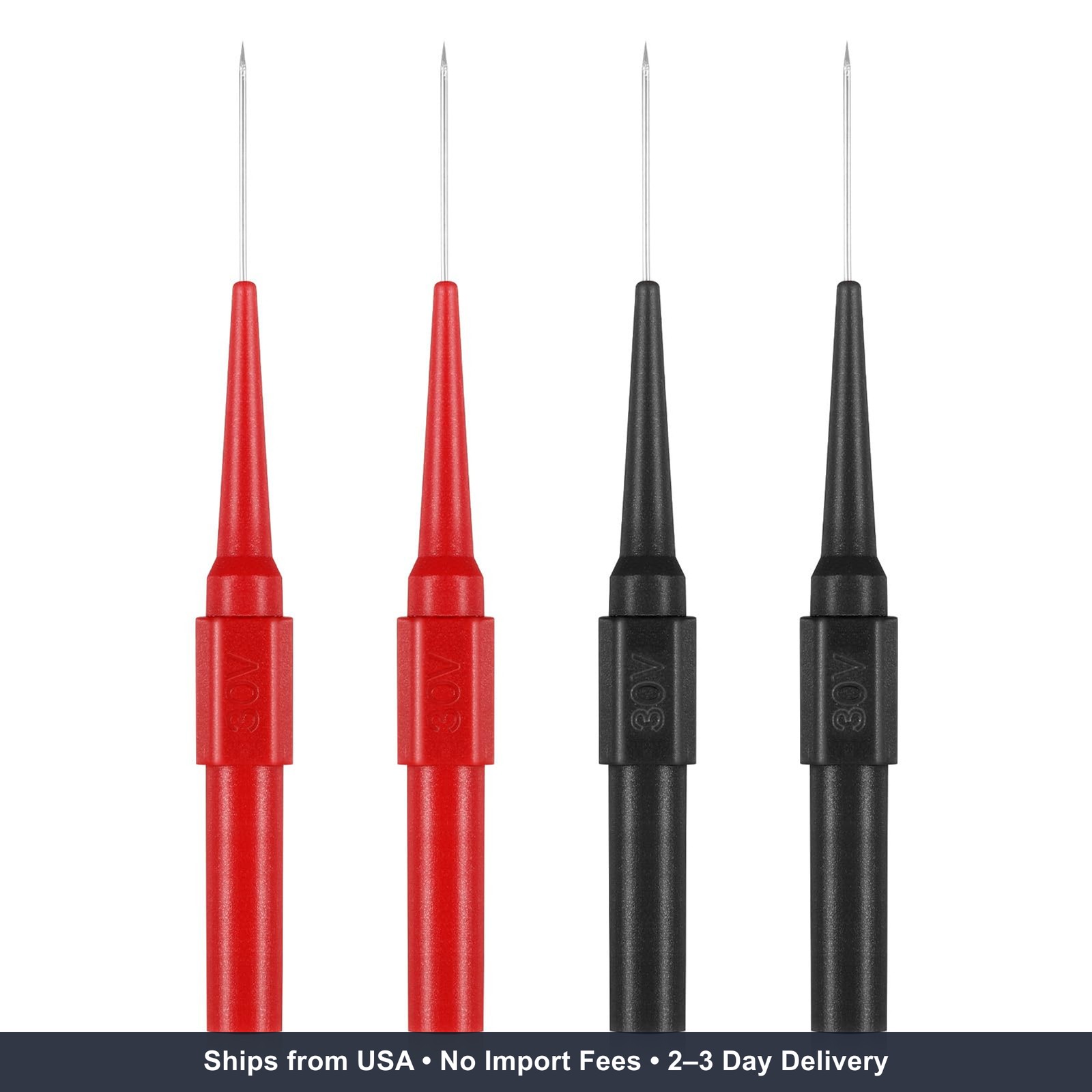 4Pcs 0.7mm Test Probe Pins, Multimeter Probes Non-Destructive Insulation Wire Pi