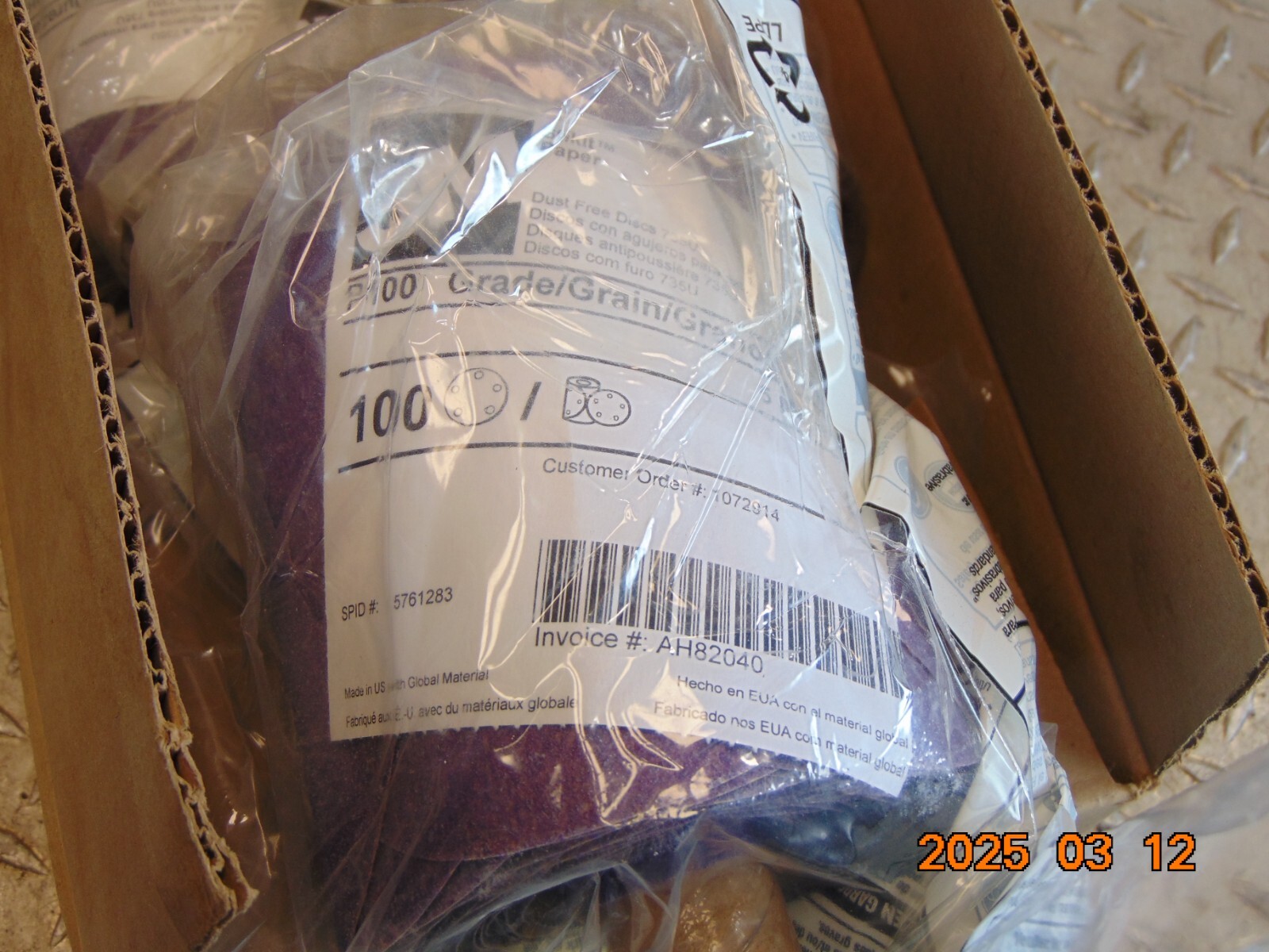 *LOT OF 100* 3M STIKIT PAPER 735U DUST FREE DISC 5 X NH