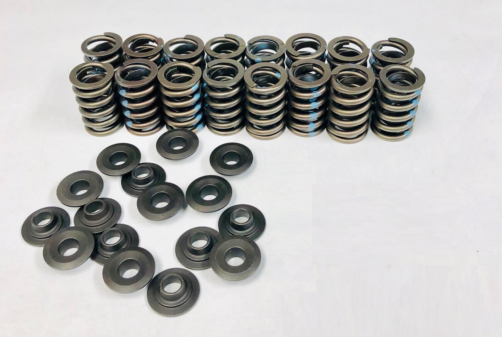 Ford 289 302 351W STAGE 2 Engine Valve Springs+Retainers Kit Up to .525 Lift Cam
