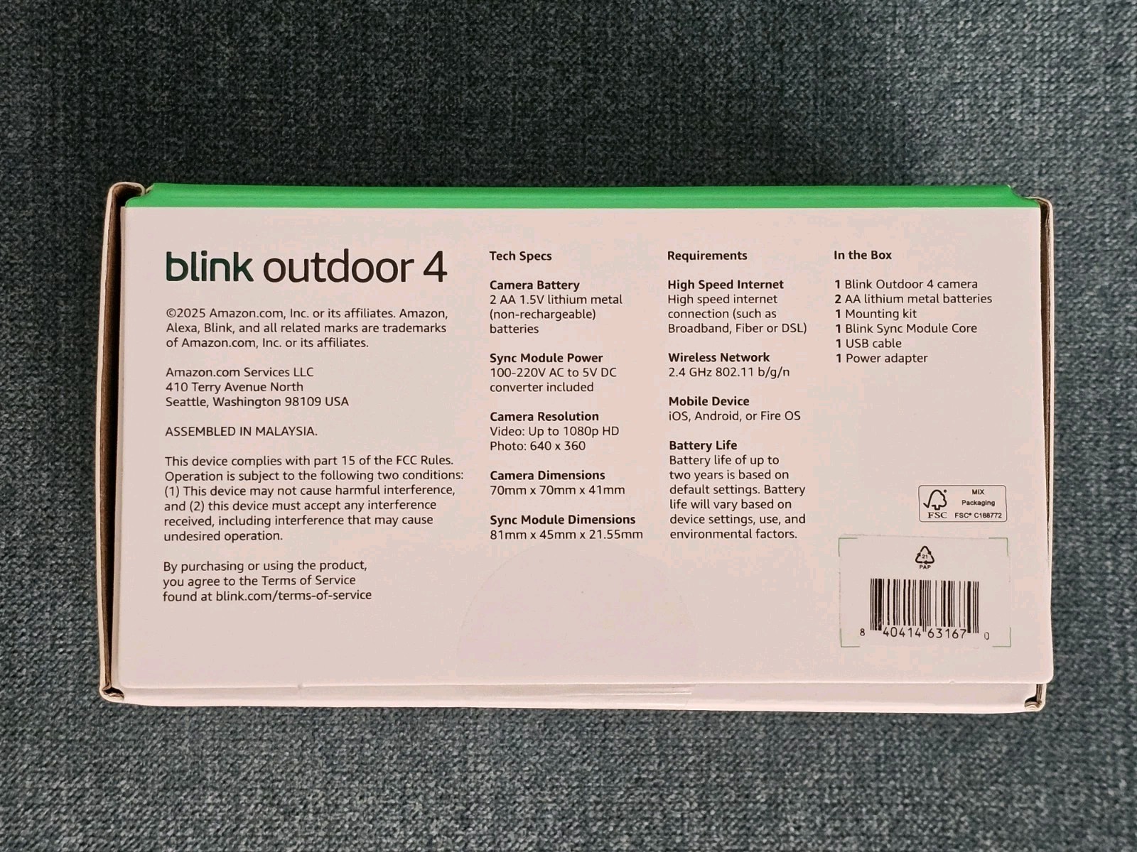 Blink Outdoor 4 (4th Gen) Wireless 1-Camera Security System w/ Sync Module