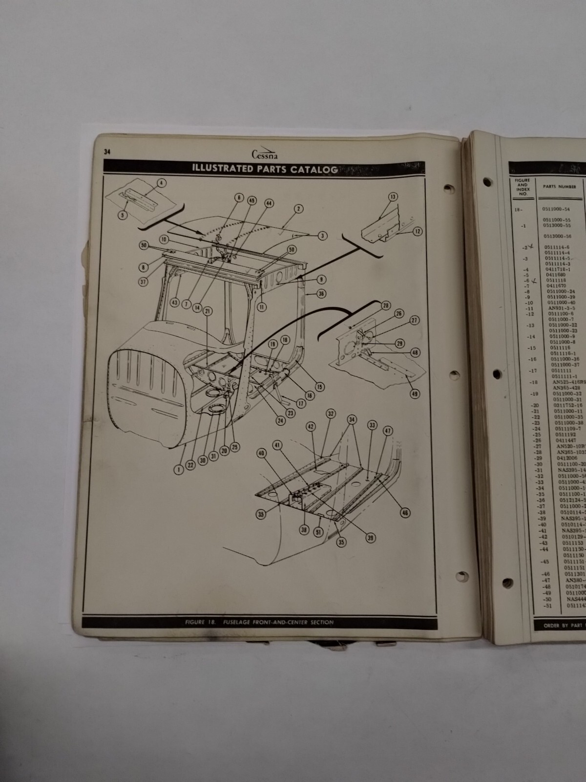Cessna Model 170B Parts Catalog September 1, 1956-Original