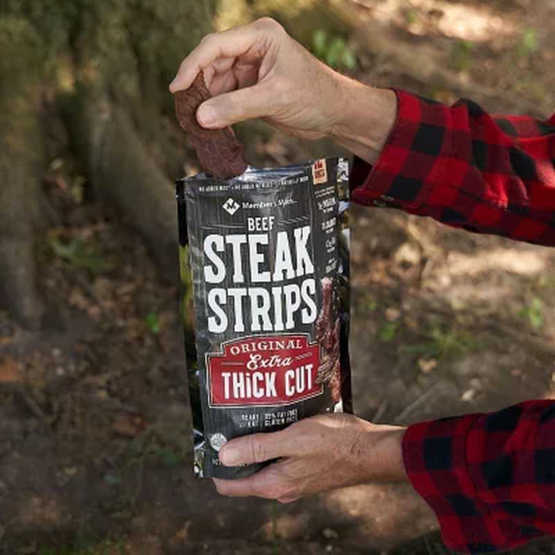 Member's Mark Beef Steak Strips – 12 oz. Pack – Savory & Tender Snack