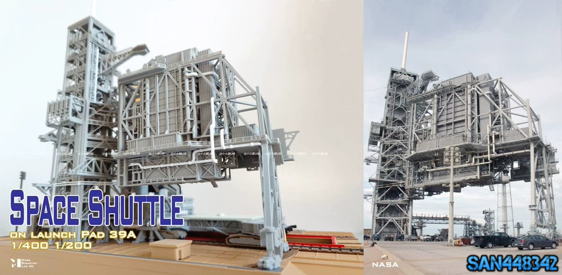 NEW 1/400 Dragon Space Shuttle Launch Site 3D Printed Model Gift