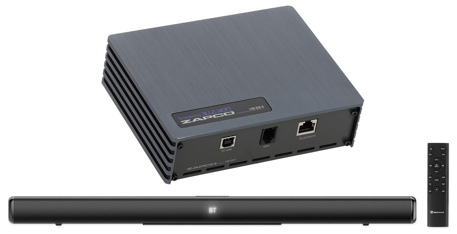Zapco HB 68 II 8-Channel DSP, 31-Band EQ w/Bluetooth+Music Player+Home SoundBar