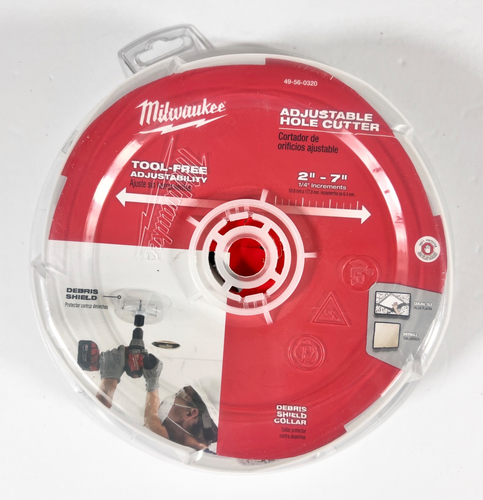 Milwaukee Adjustable Hole Cutter 49-56-0290, NEW