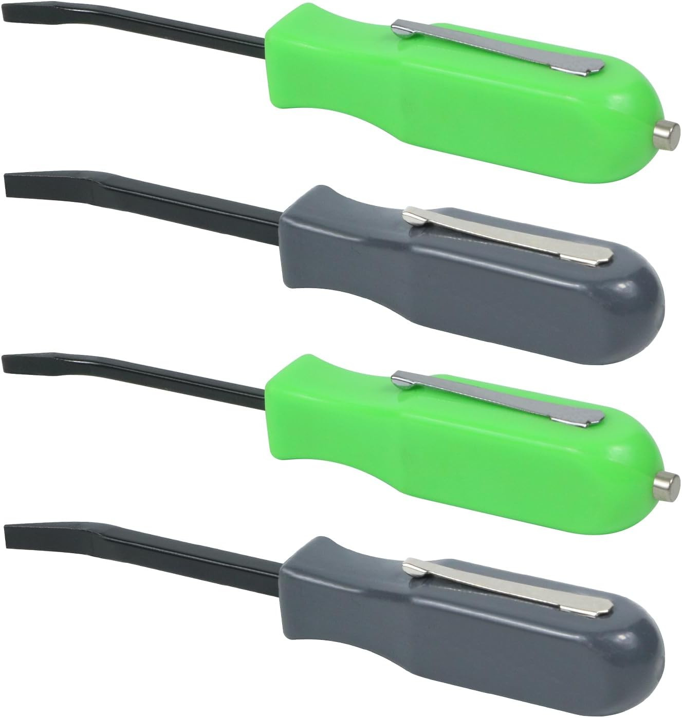 SUNHZMCKP 4 PCS Pocket Pry Bar Set, Mini Pry Bar Tool with Magnet Top | Multifun