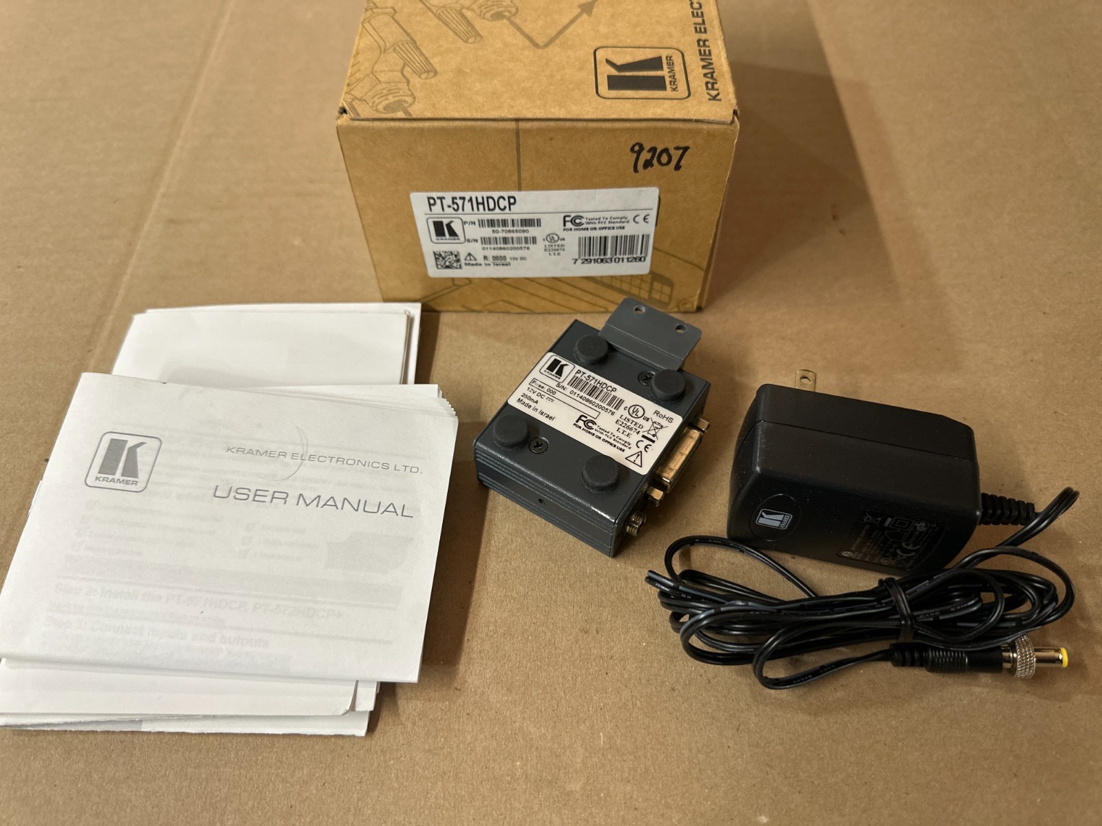 NEW Kramer Electronics PT-571HDCP DVI Over Twisted Pair Transmitter IN BOX