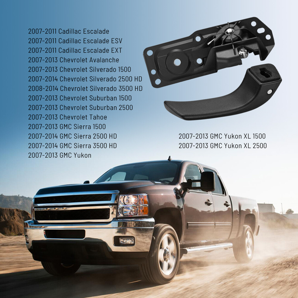 Interior Door Handle Kit Front Left Drivers Side for Chevy Silverado GMC Sierra
