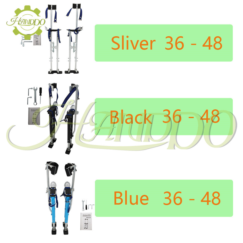3 Color Aluminum 36 - 48 In Drywall Stilts Painters Tools Adjustable