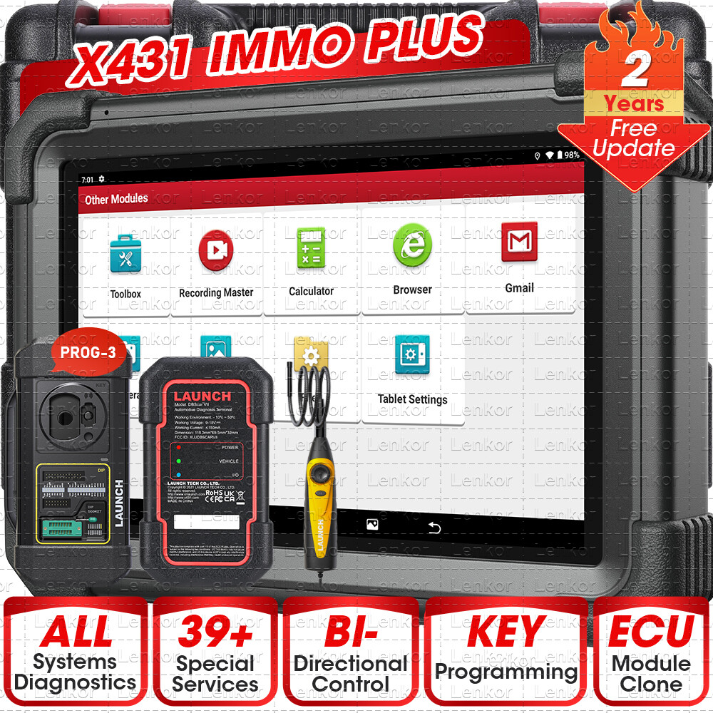 2025 Launch X431 IMMO PLUS PAD VII ECU Programming All System Diagnostic Scanner