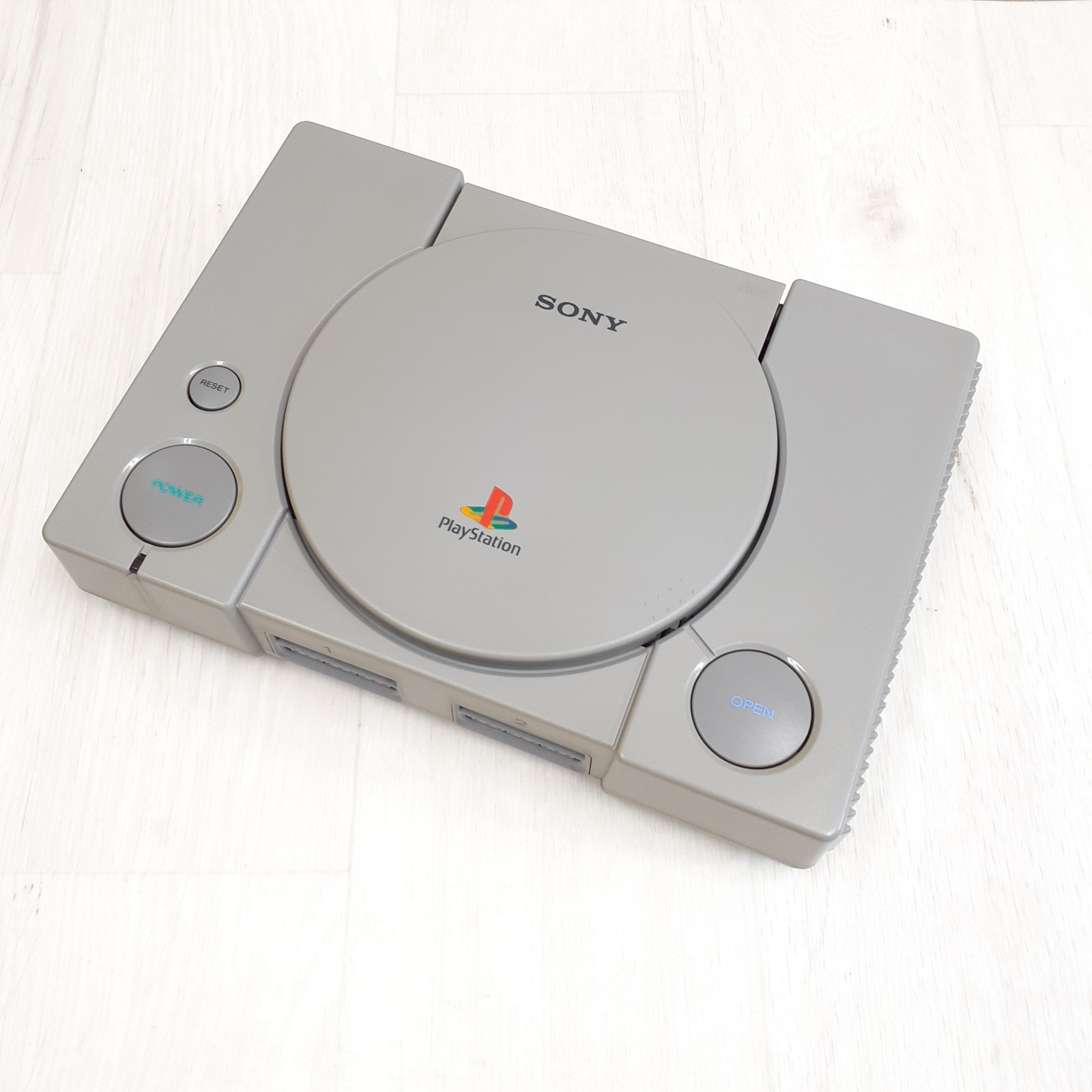 SONY PS1 console boxed with 2 controllers & 3 Games & HORI Fighting Stick Japan