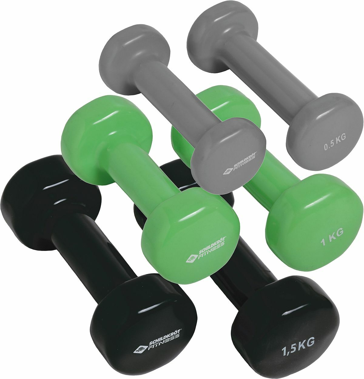 Schildkroet Fitness Vinyl Iron Barbell Set 2x0, 5 KG 2x1, Weights