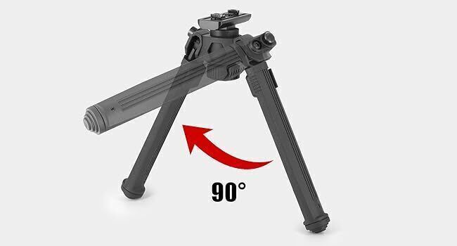 7.5-10.6' M-lok Rifle Bipod Tactical Adjustable Bipod Mount Rail Mount Aluminum