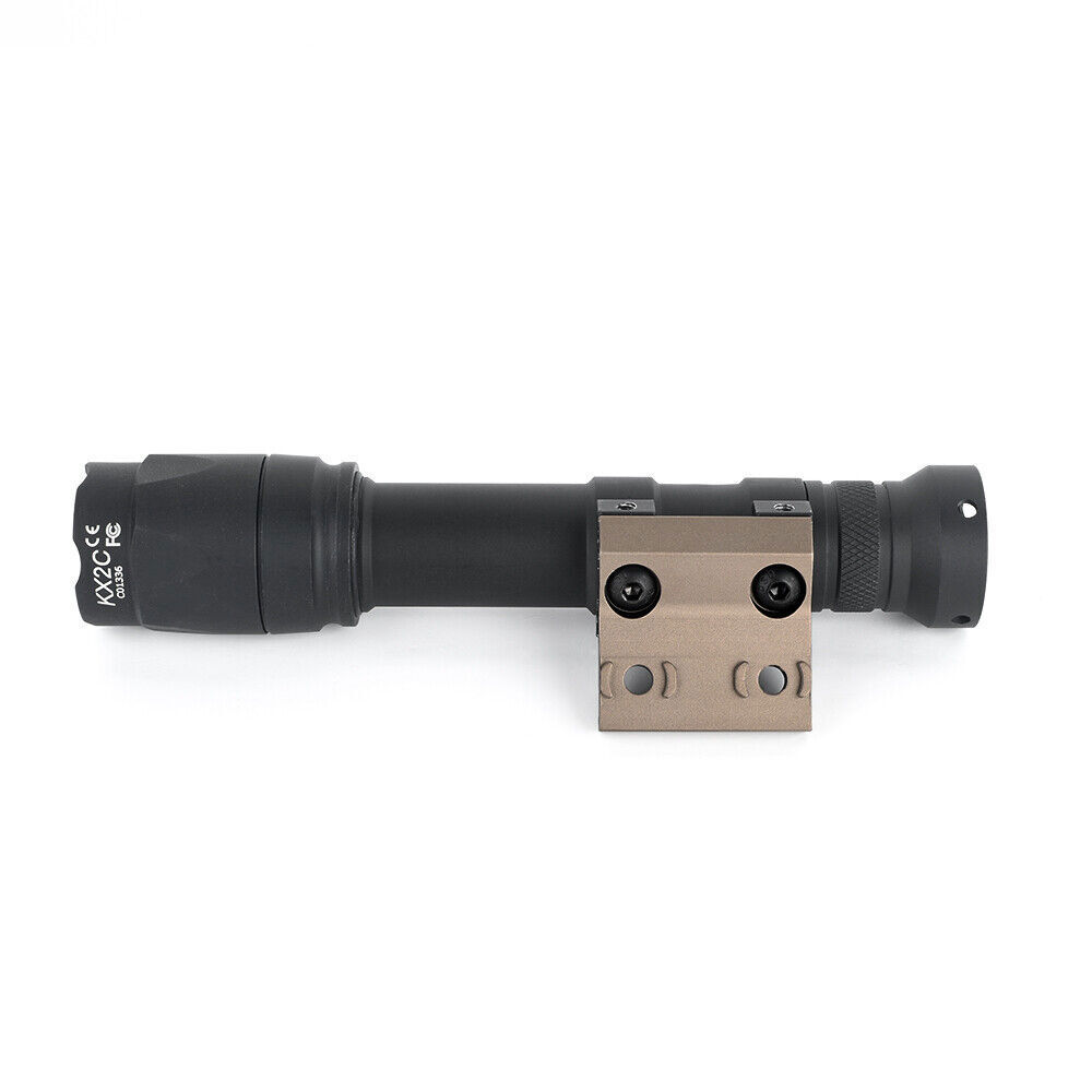 Airsoft Keymod MLOK Flashlight Offset Mount Base for M300 M600 M600DF flashlight