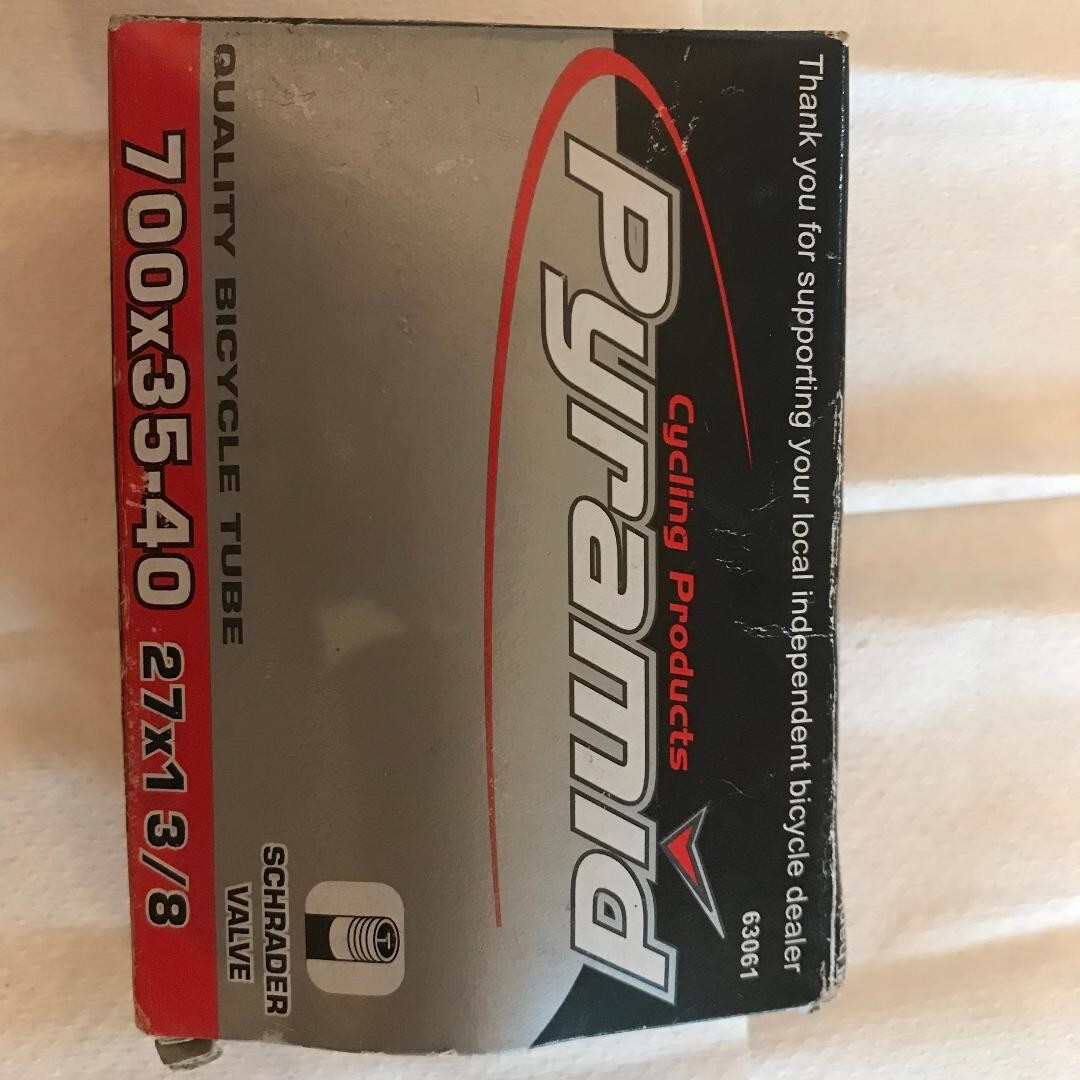 700x35-40/27x1 3.8 PYRAMID Schrader valve bike tube