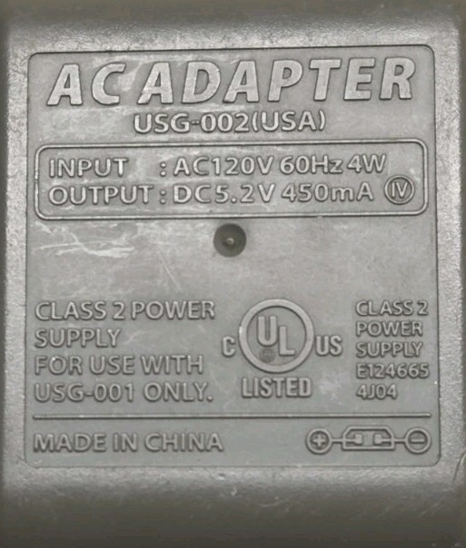 OEM Nintendo AC Adapter USG-002 USA