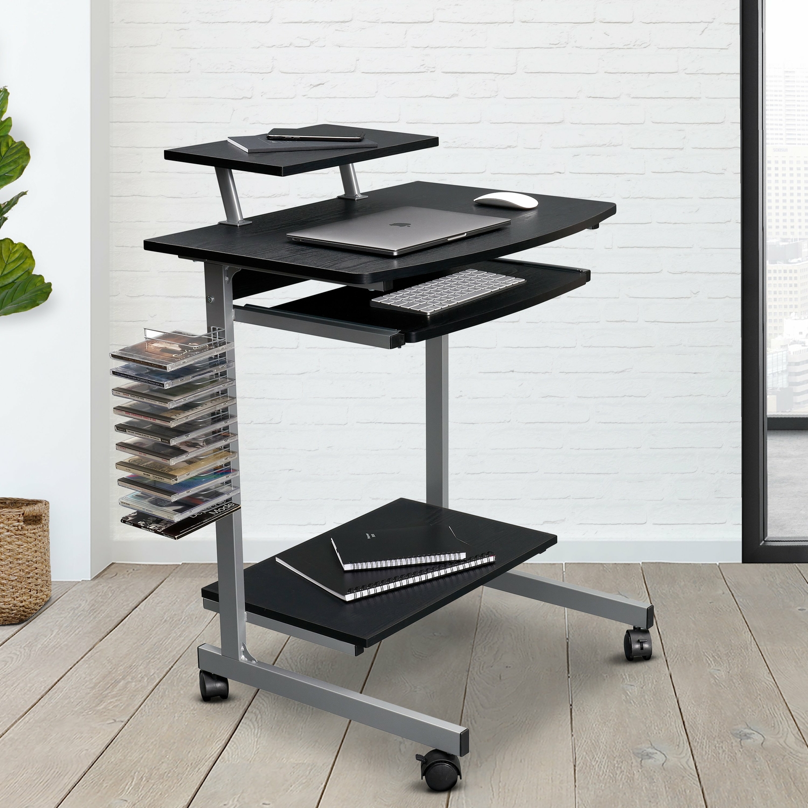 Compact Modern Computer Cart