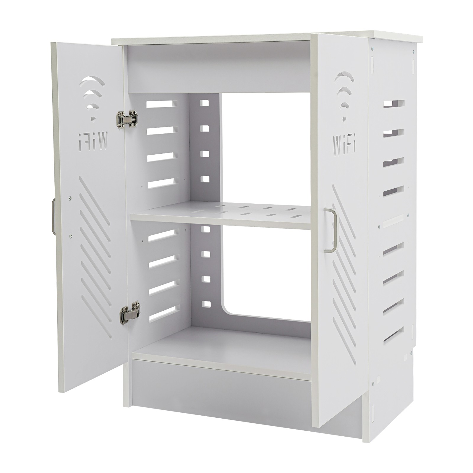 WiFi Router Storage Cabinet, Floor Standing Router Decorative Storage Box
