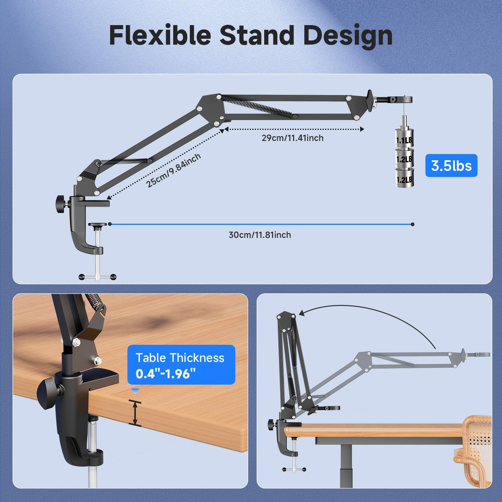 5" LCD Digital Soldering Microscope with Flexible Stand, 1000X Magnification ...