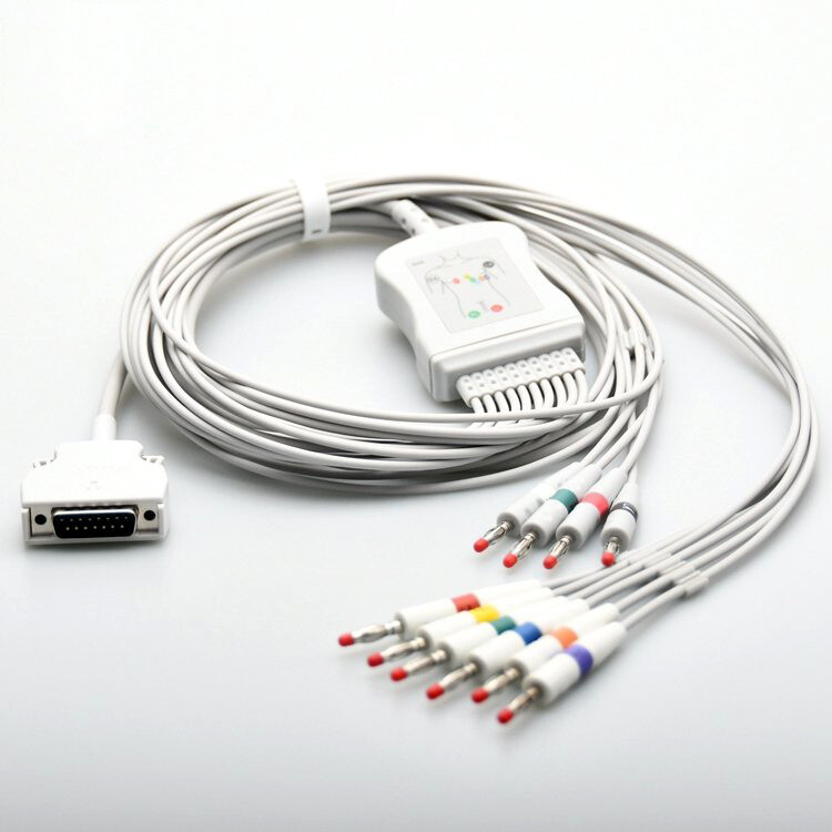 Compatible with Mortara ELI 100/ ELI 50/ELI 200 10 Lead ECG/EKG Cable Leadwires
