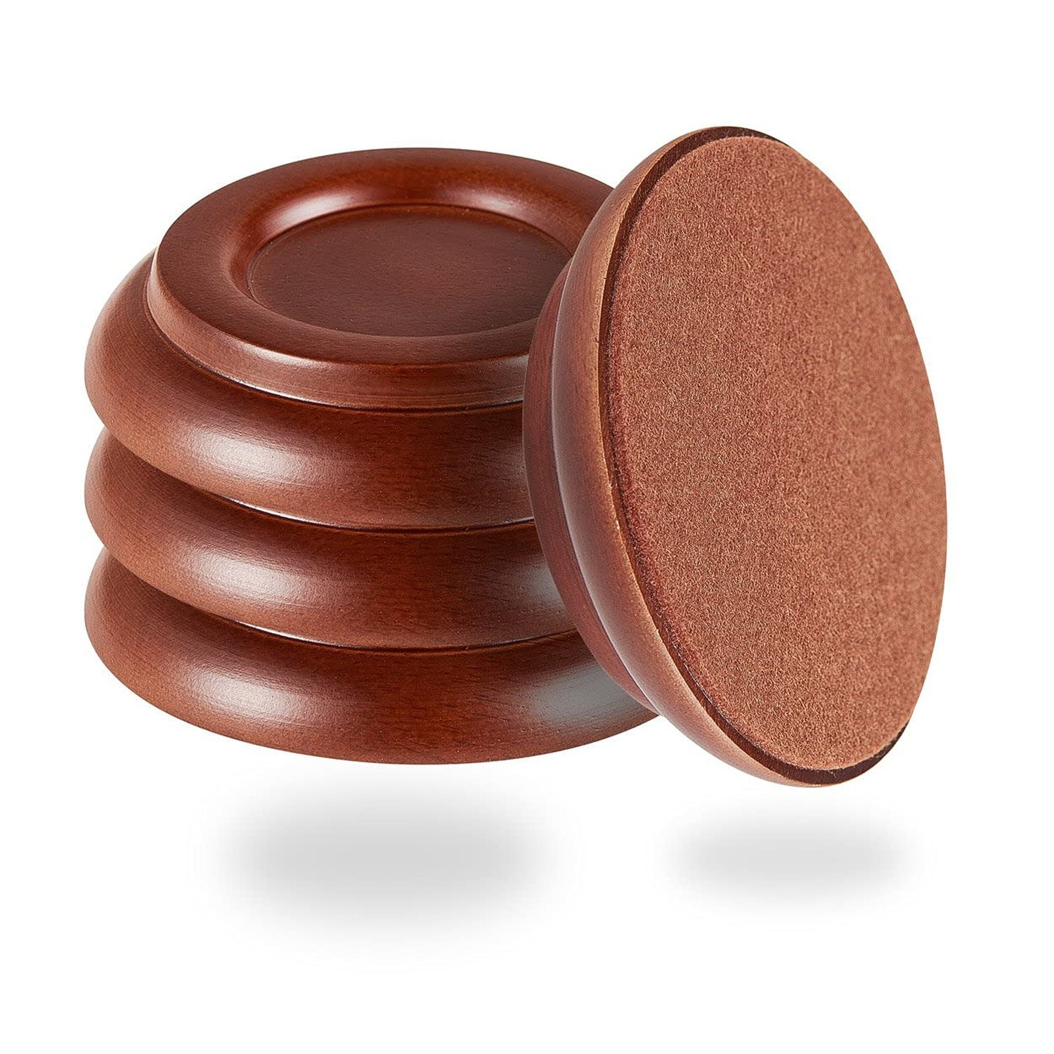Piano Caster Cups & Pads for Hardwood Floors - Upright Piano Wheel Floor Prot...