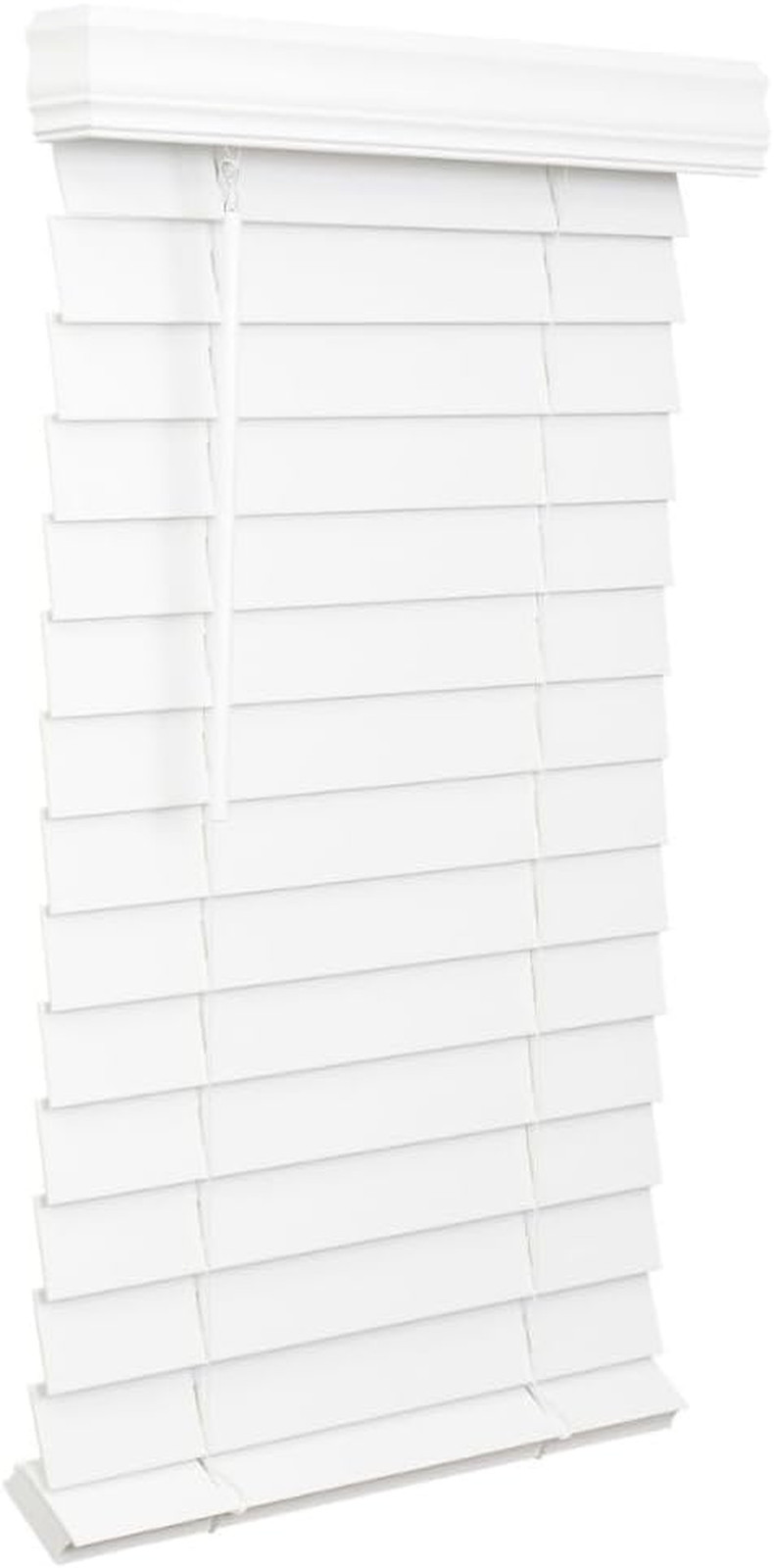 LOTUS & WINDOWARE 2.5-Inch Cordless Faux Wood Blind, Plantation Style, 35" Wide