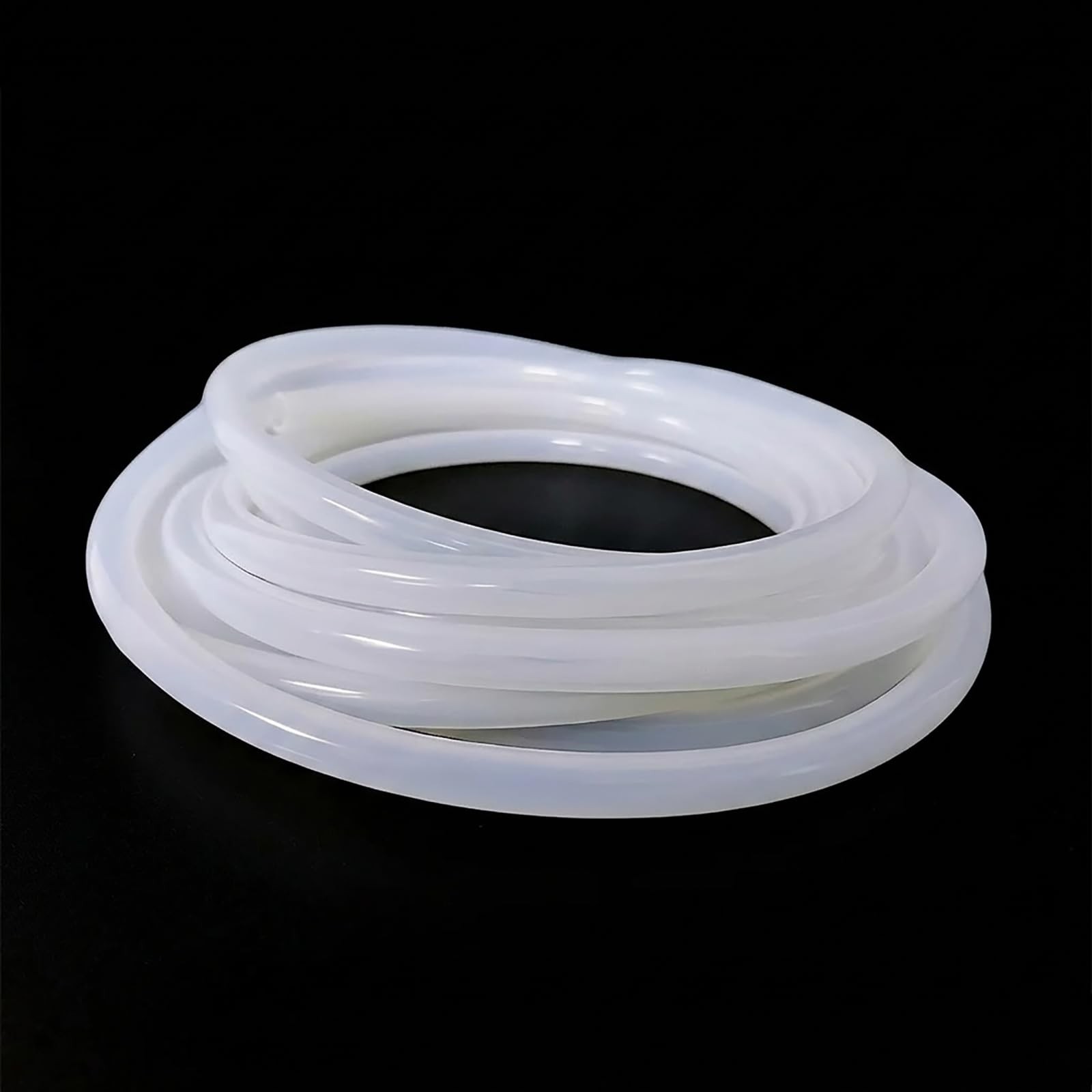 TONGYUANDA Pure Silicone Tubing, 1/4" ID x 3/8" OD x 10 FT, Flexible FoodGrad...
