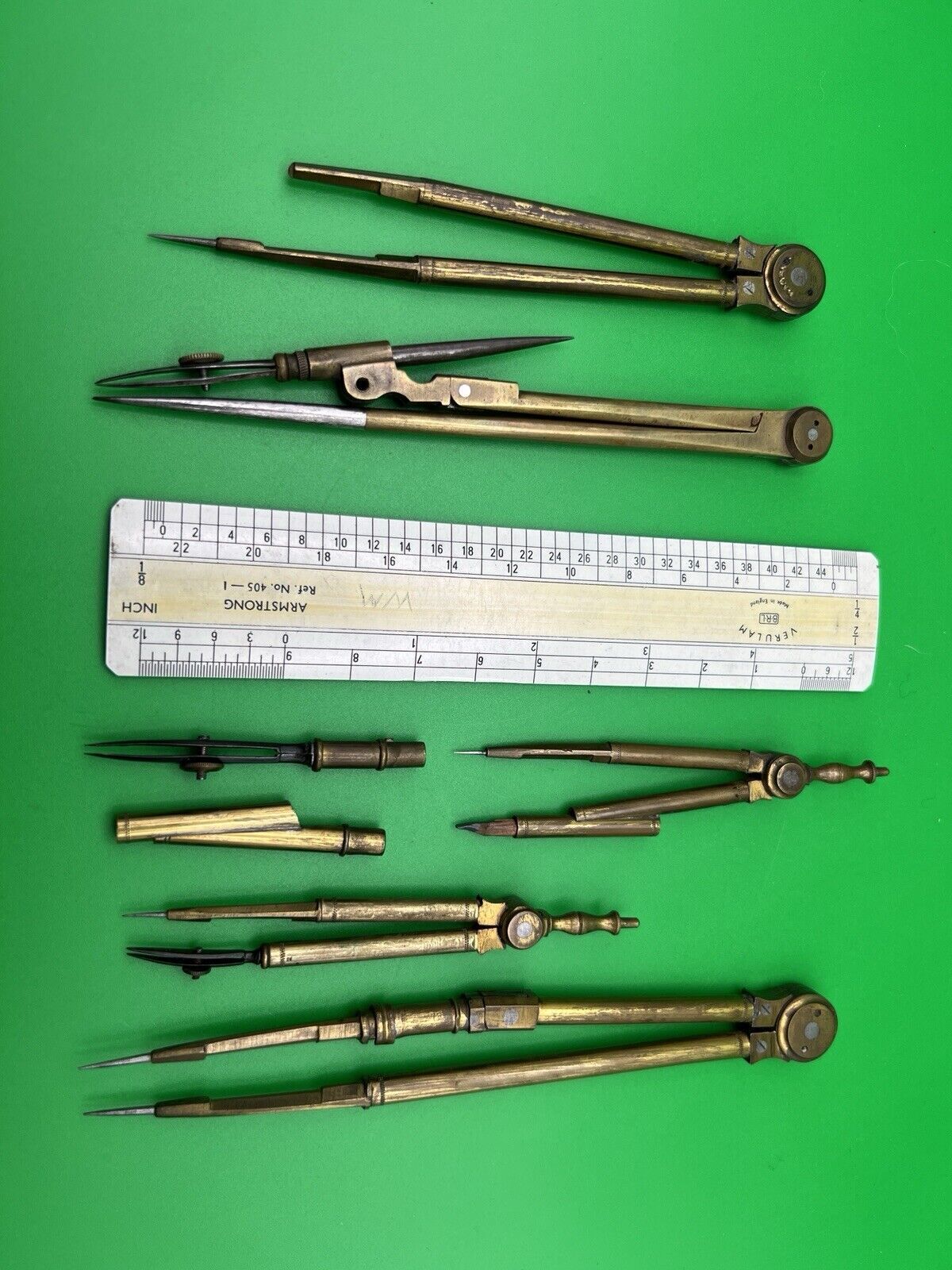 A Vintage Compass/Drawing Instrument Set