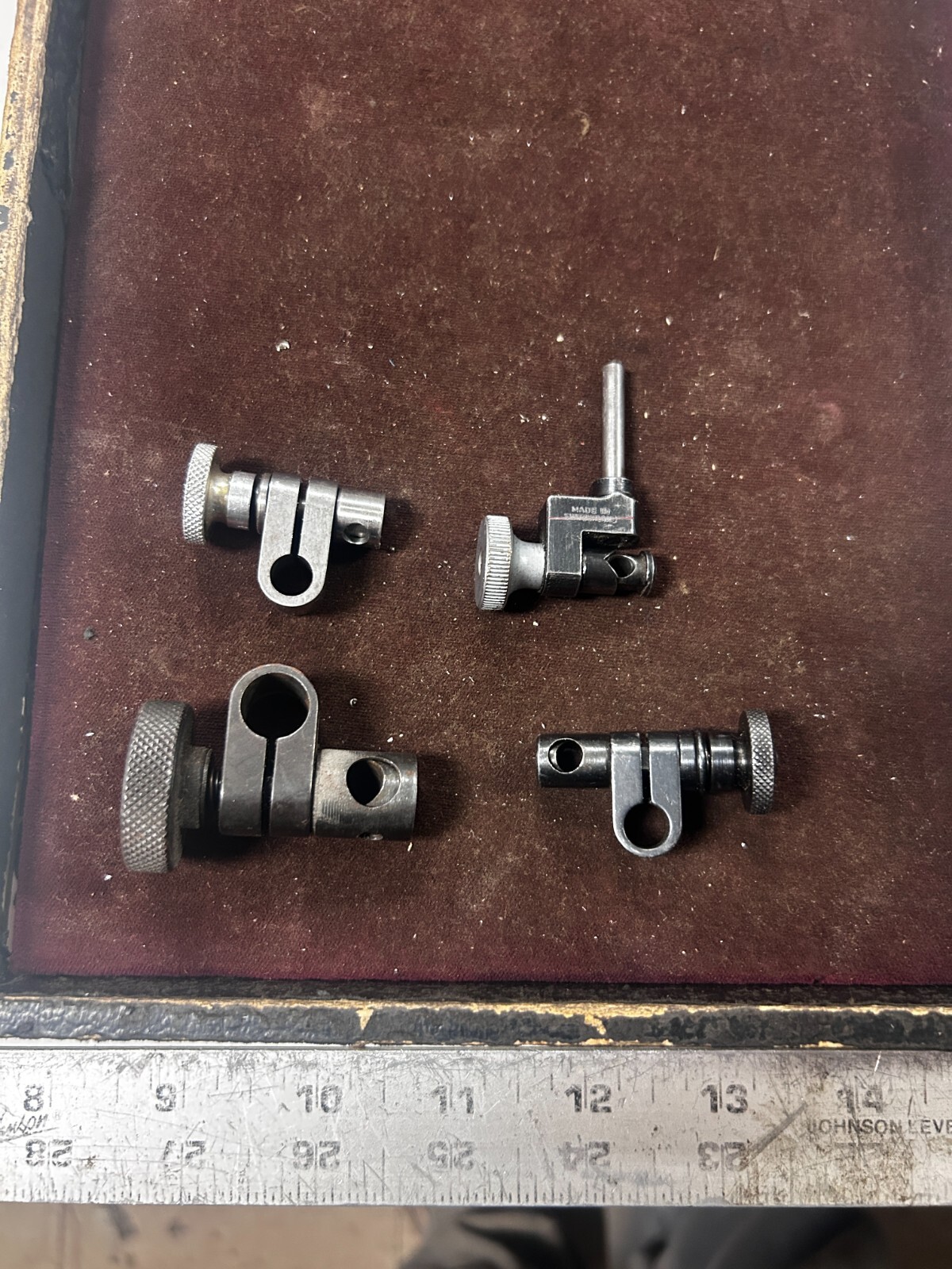 MACHINIST DrO1 TOOLS LATHe  MILL Lot of Indicator Gage Snug s Clamps Parts