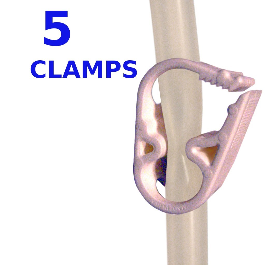 5 Tubing Tube Pinch Valve Clamp Flow Control Plastic Enema Beer Wine Shut Off