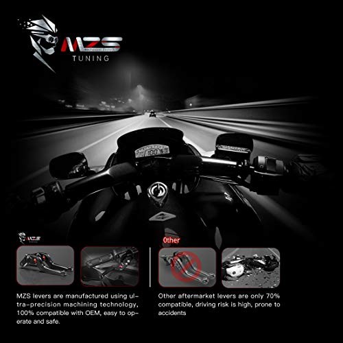Black Motorcycle Brake Clutch Levers Short Wheel Roller Adjustable CNC