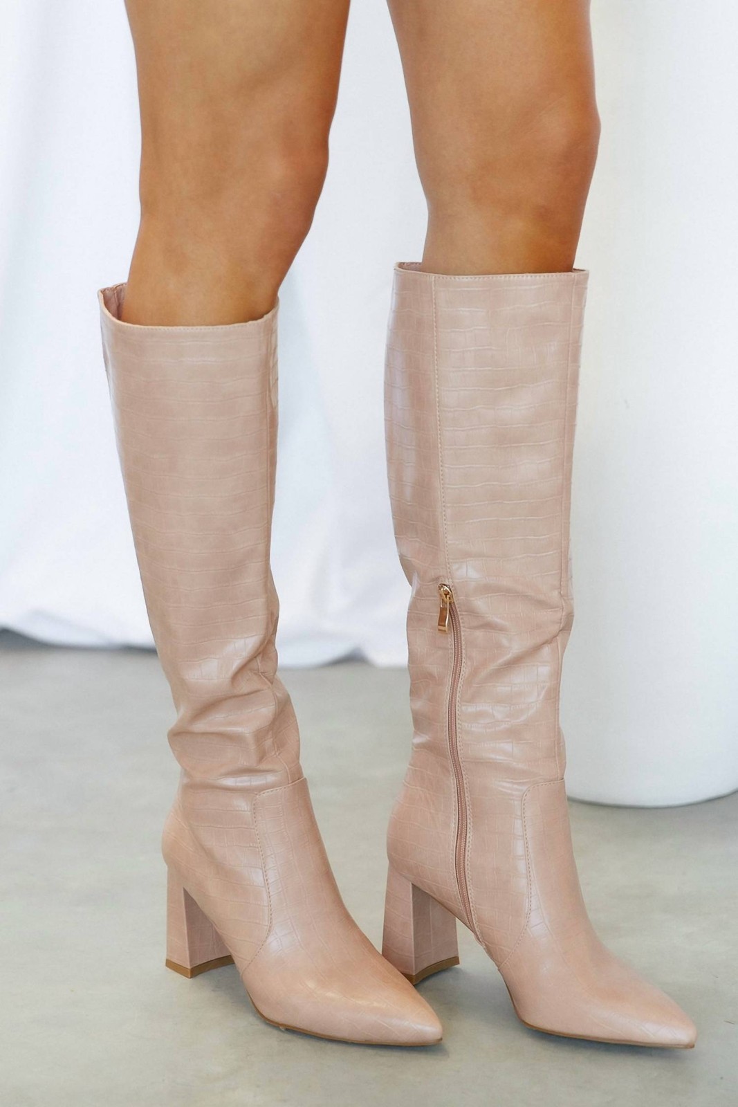 Billini Women's Charley Knee High Boots Rose Clay