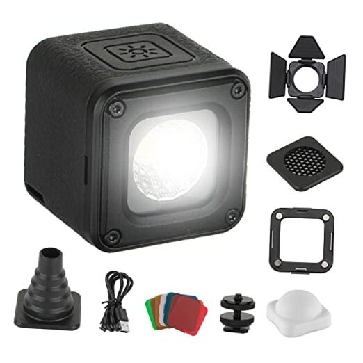 RM01 Mini LED Video Light Waterproof Portable Lighting Kit with 8 Color 1 Pack