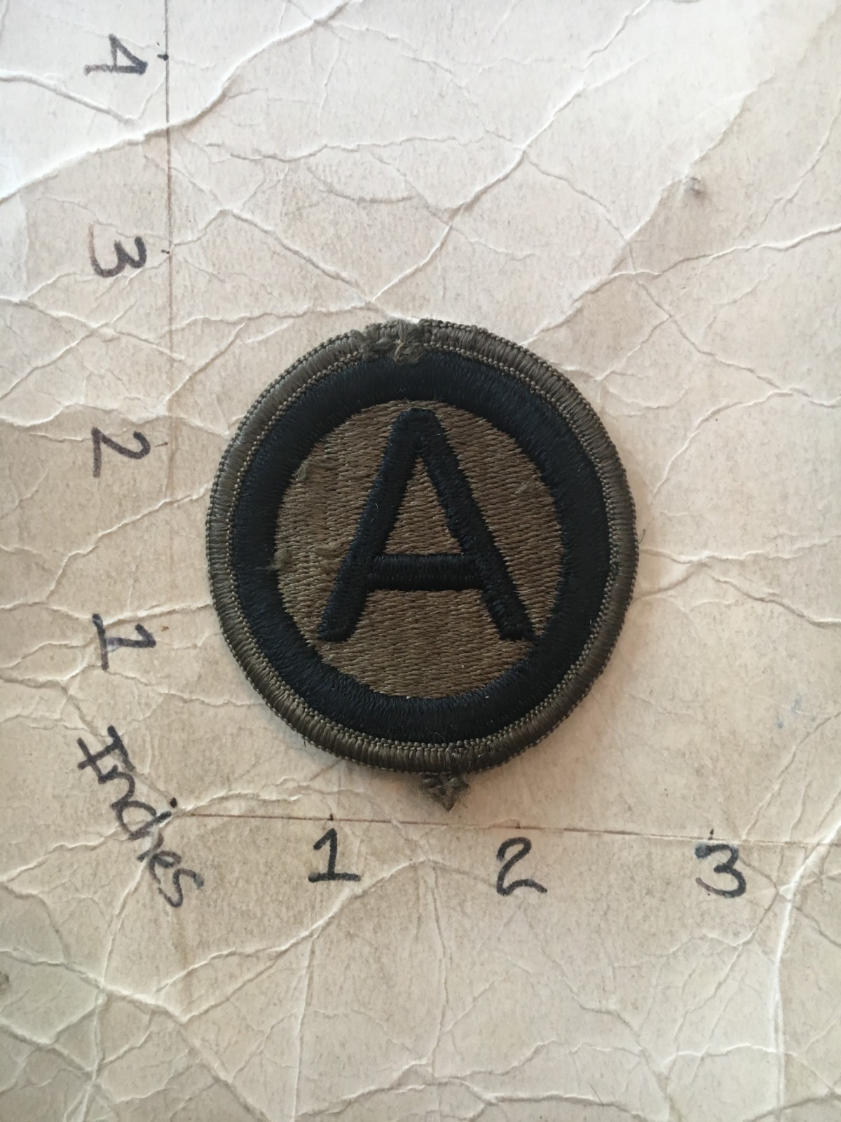 US Army 3rd US Army OD Subdued Patch 7/29/25